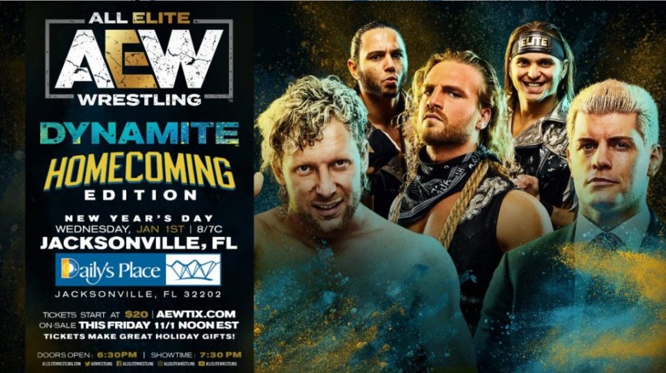 AEW Announces New Year’s Day Dynamite: Homecoming In Jacksonville