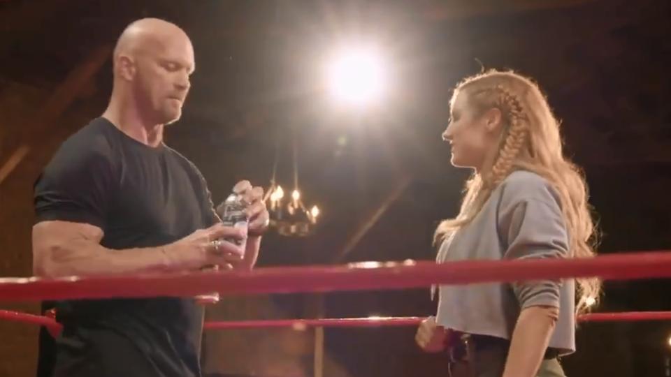 Watch Becky Lynch Give Steve Austin A Stone Cold Stunner (VIDEO)
