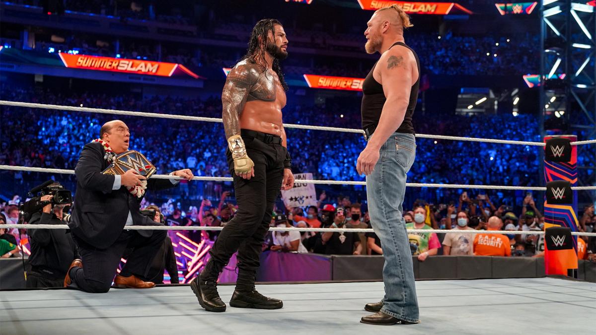 Roman Reigns Vs Brock Lesnar Set For Crown Jewel 2021 - WrestleTalk