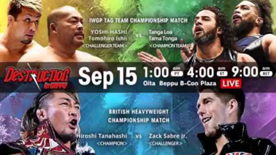 NJPW Destruction In Beppu Live Results