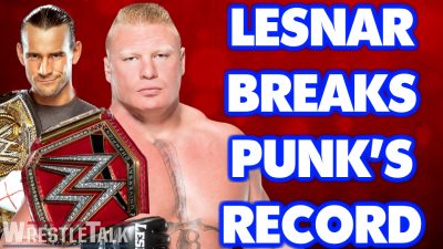 Brock Lesnar Breaks CM Punk’s Record Title Reign