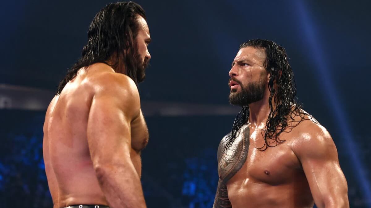 WWE stars Drew McIntyre and Roman Reigns