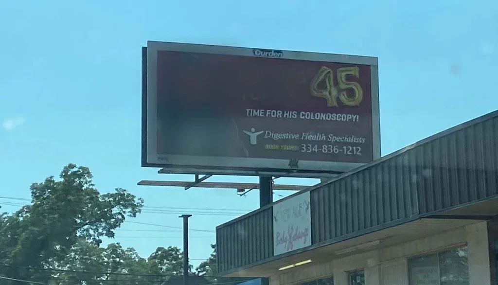 WWE Star AJ Styles Used For Bizarre Colonoscopy Billboard
