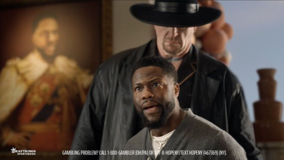 Undertaker Draft Kings ad Super Bowl wrestling