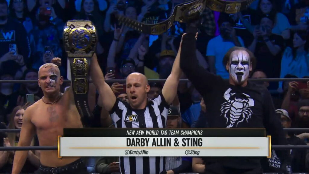 Backstage Details On Sting & Darby Allin’s AEW Tag Team Championship Victory