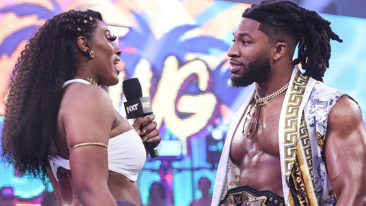 Trick Williams and Lash Legend in WWE NXT