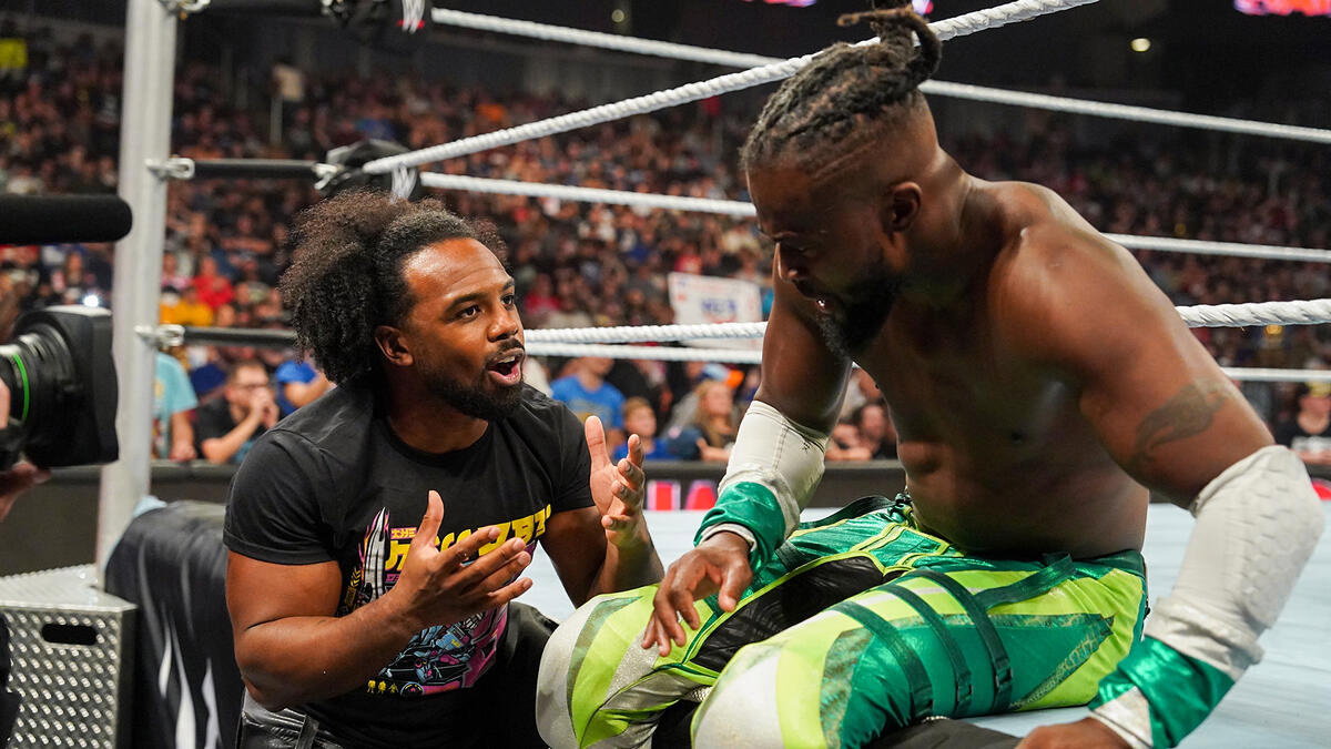 WWE stars Kofi Kingston and Xavier Woods