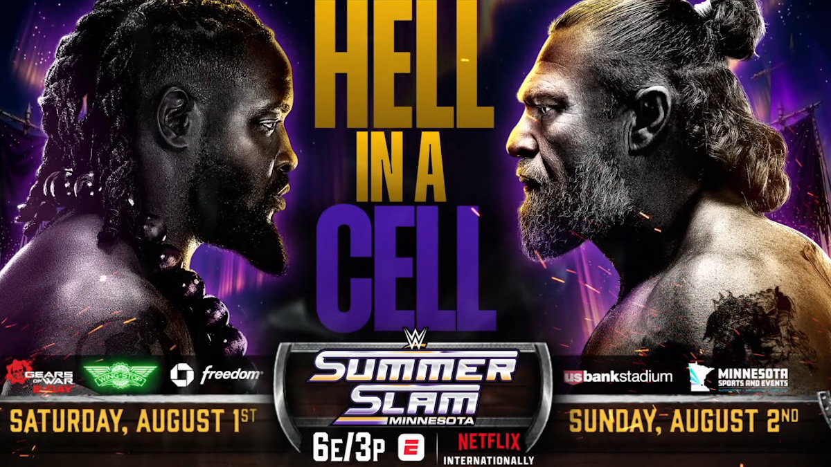 WWE SummerSlam 2026 poster for Brock Lesnar vs. Oba Femi