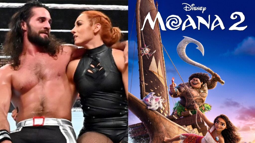 Becky Lynch, Seth Rollins & Top WWE Star Attend Moana 2 Premiere