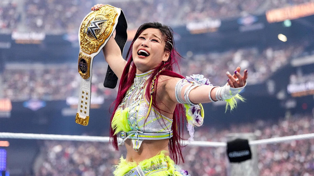 IYO SKY as WWE Women's World Champion at WrestleMania 41