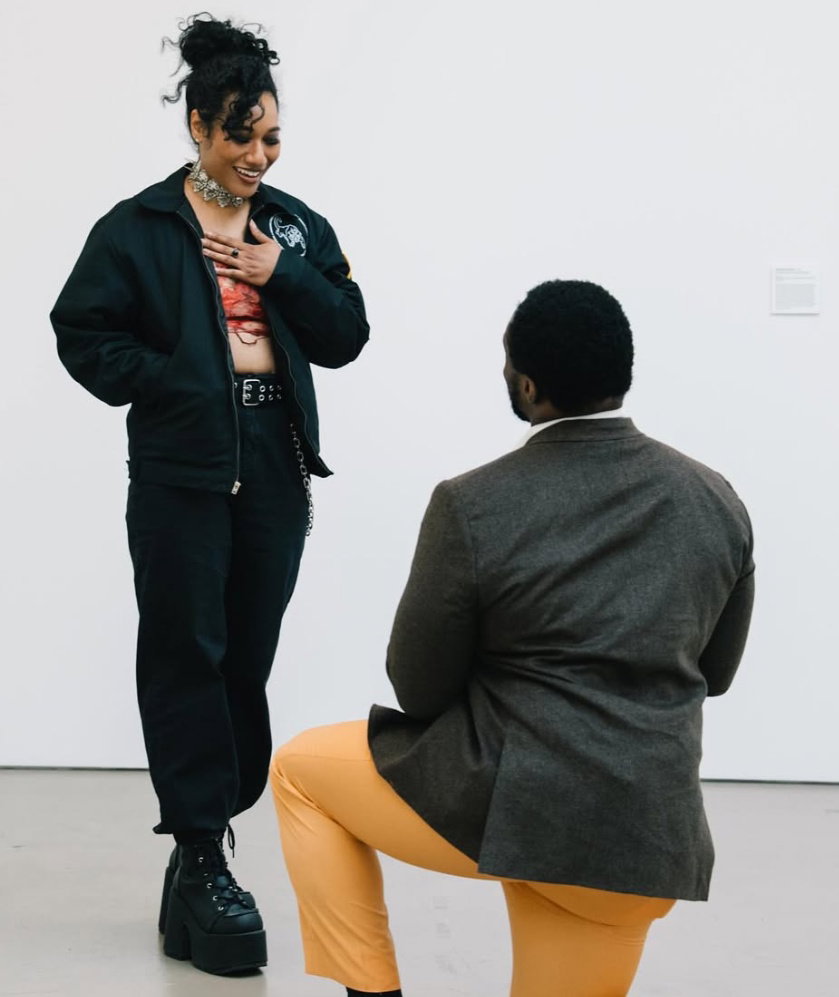 WWE star Big E proposing to Kris Yim