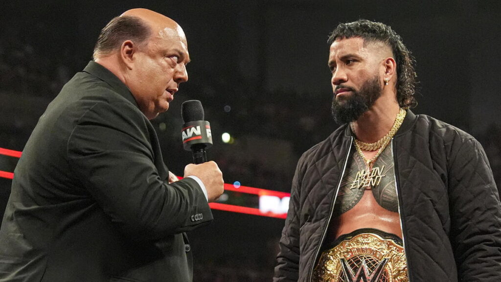Paul Heyman, WWE Raw Jey Uso segmentinde performans sergiledi. 