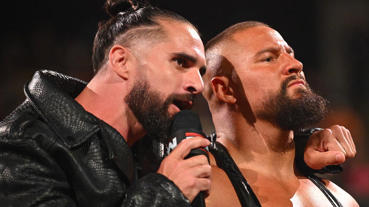 WWE stars Seth Rollins and Bron Breakker