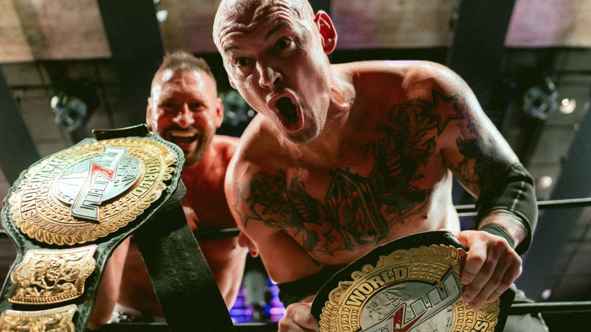 Former WWE stars Dijak and Bishop Dyer (Baron Corbin)