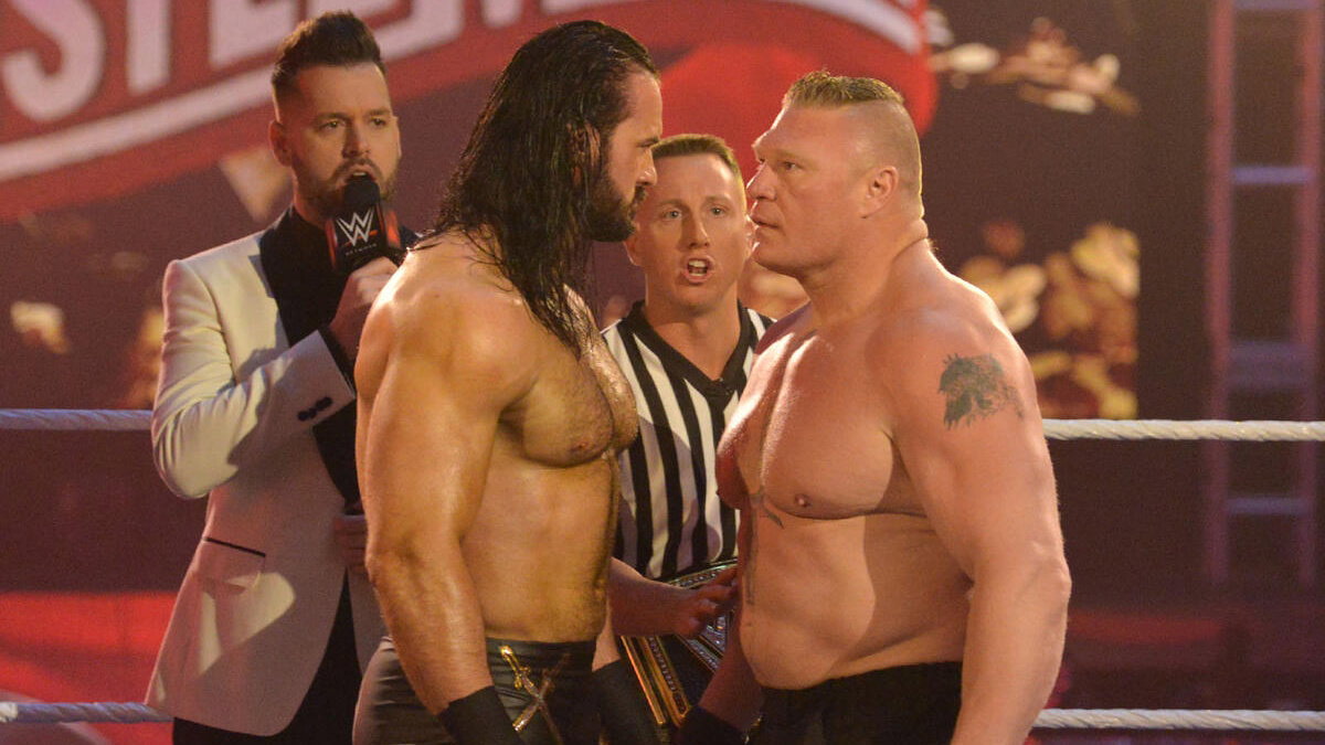WWE's Drew McIntyre and Brock Lesnar