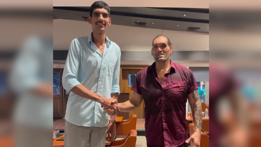 WWE Hall Of Famer The Great Khali Finds New Giant A Foot Taller Than Himself, Wants Him To Join WWE