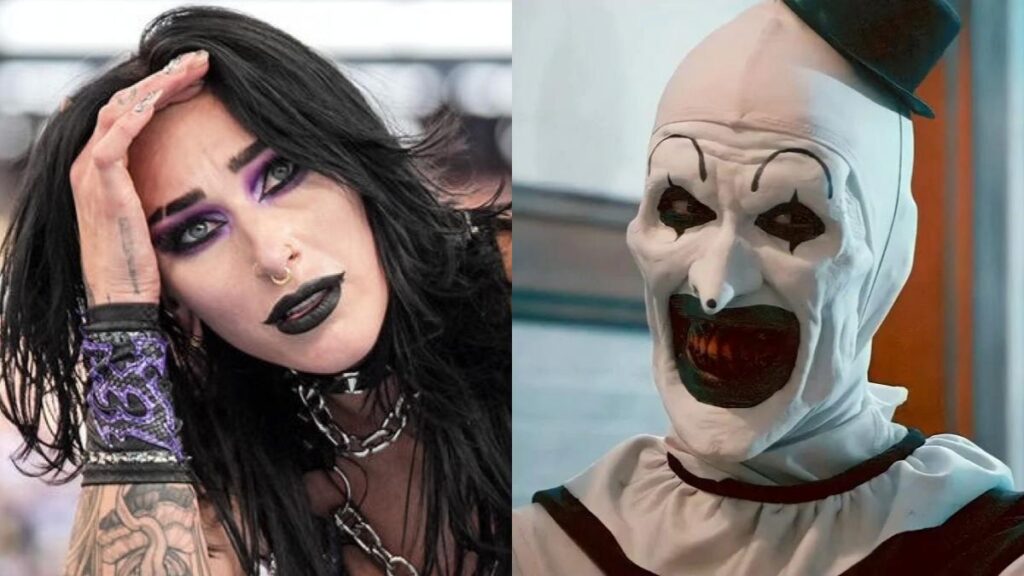 WWE’s Rhea Ripley ‘Attacked’ By Terrifier’s Art The Clown