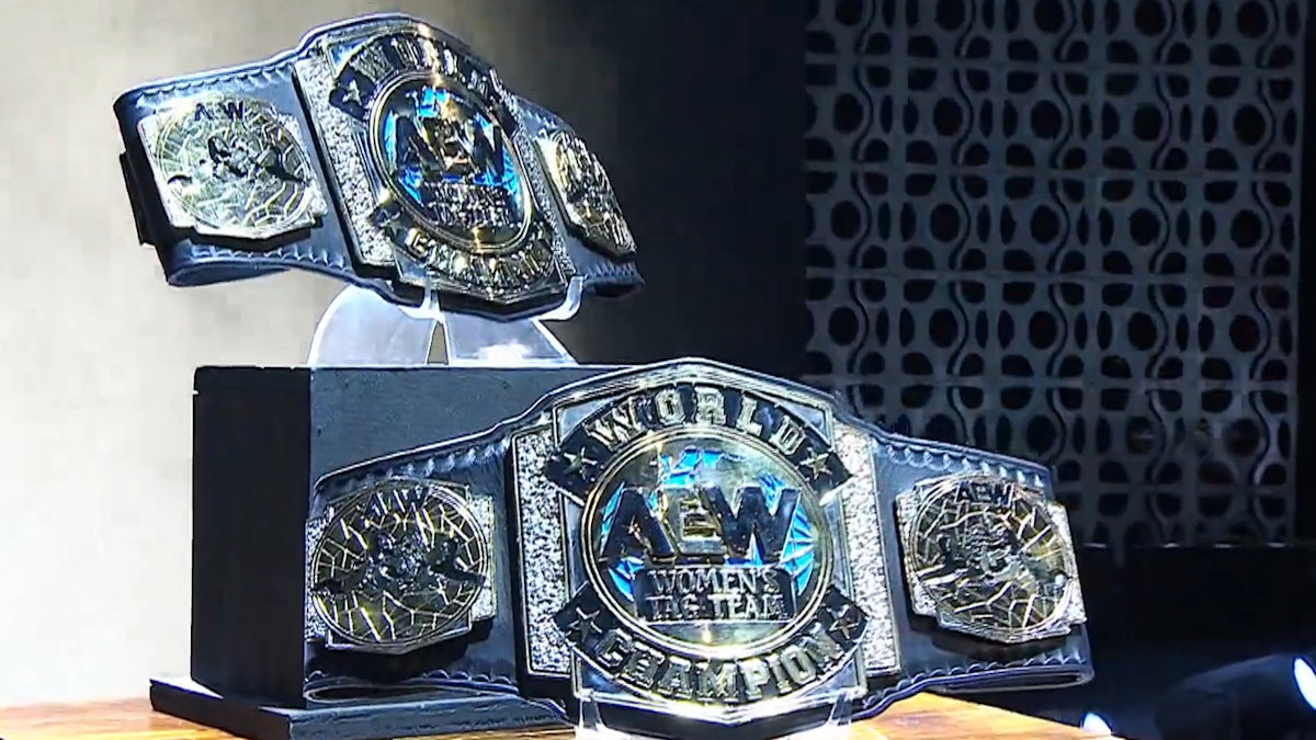 AEW Women's World Tag Team Championship belts