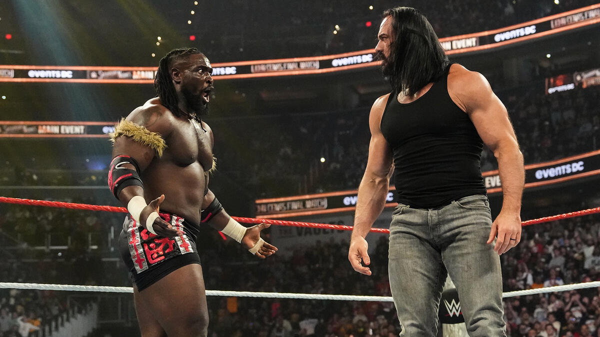 WWE stars Oba Femi and Drew McIntyre