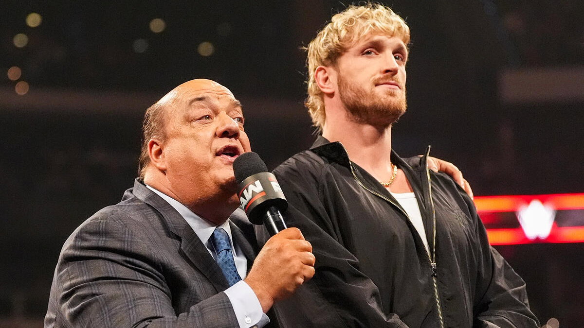 WWE stars Paul Heyman and Logan Paul