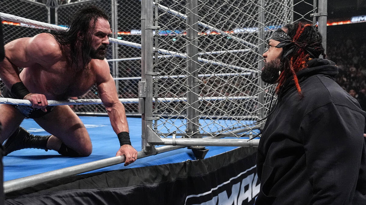 Drew McIntyre and Jacob Fatu on WWE SmackDown