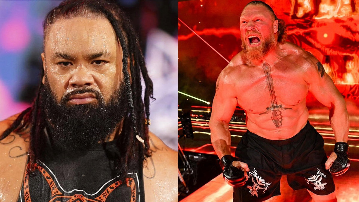 WWE's Jacob Fatu and Brock Lesnar