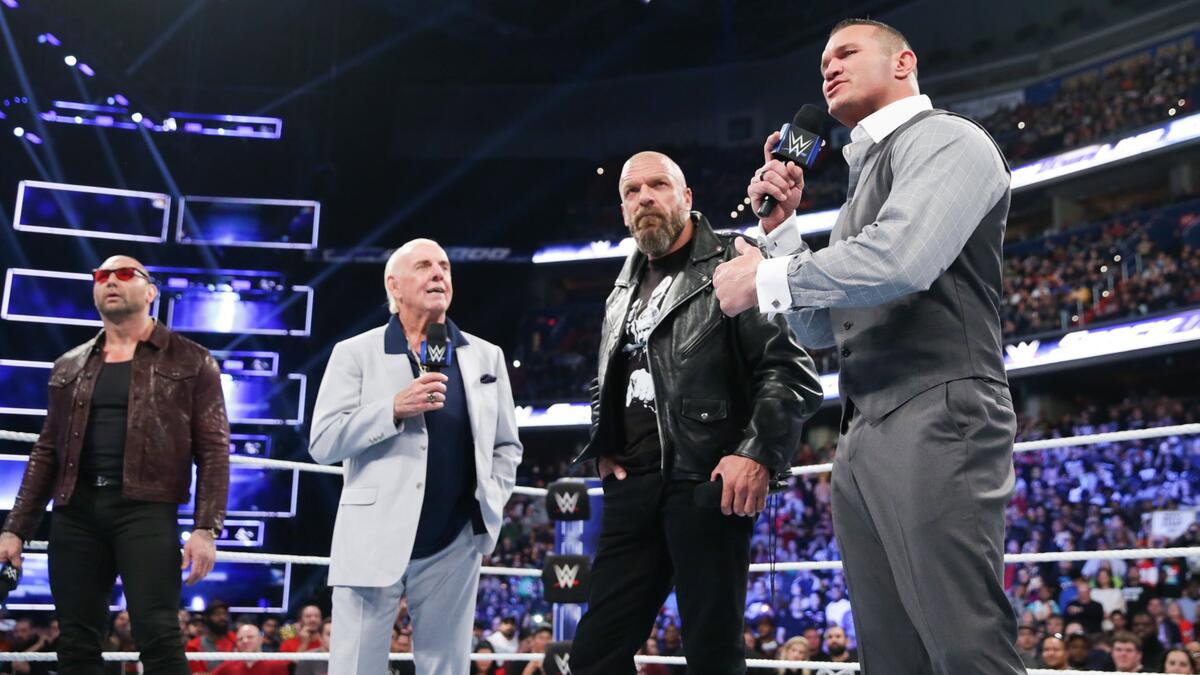 Evolution (Batista, Ric Flair, Triple H & Randy Orton) on WWE SmackDown