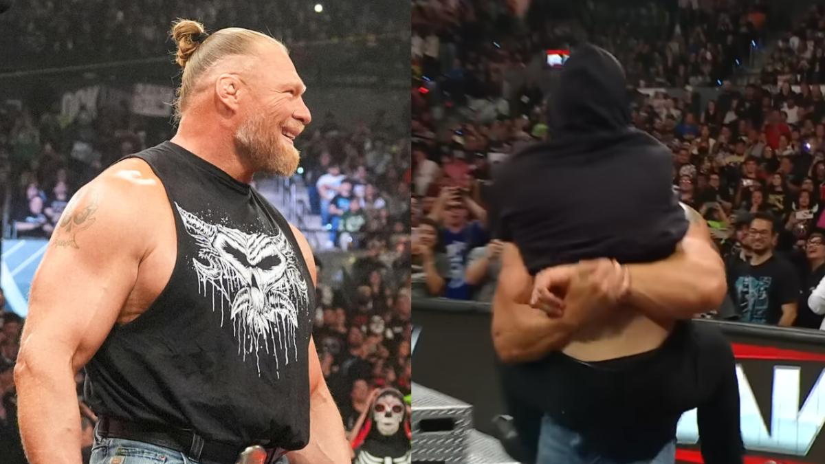 Identity Of Masked Man Who WWE’s Brock Lesnar Slammed Onto Steel Steps Revealed