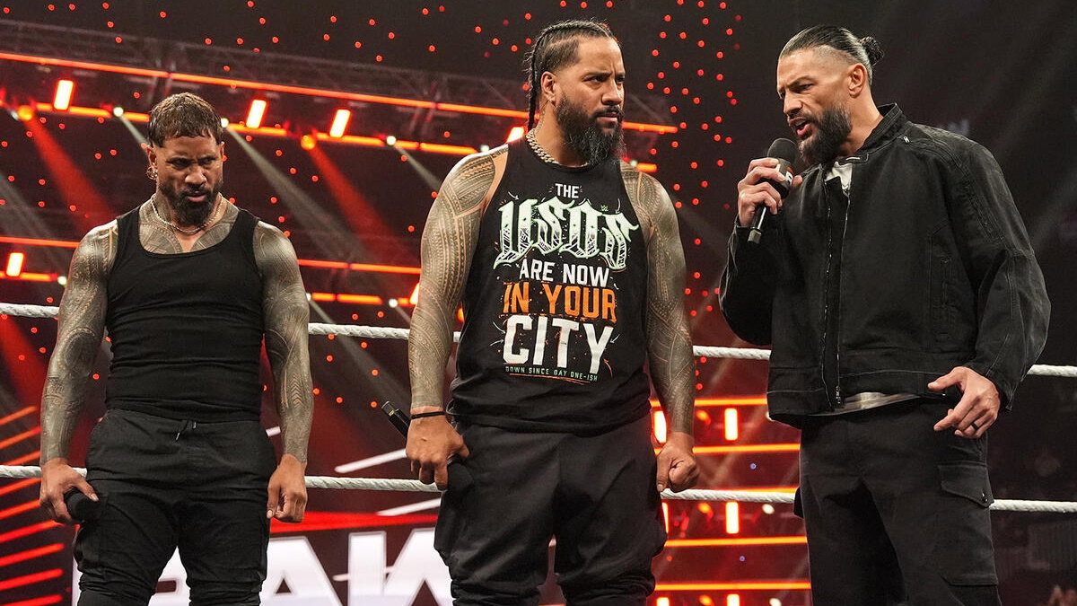 The Usos and Roman Reigns on WWE Raw