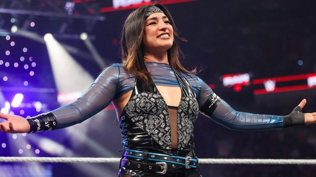 A estrela da WWE Raquel Rodriguez