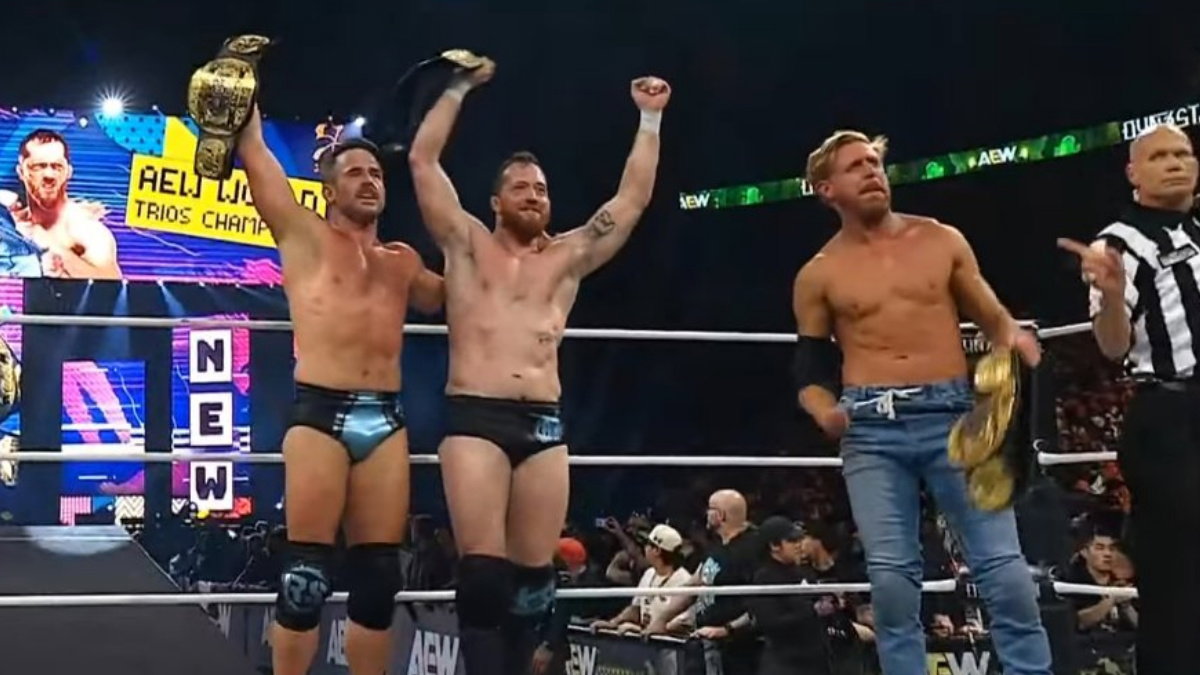 The Conglomeration's Kyle O'Reilly, Roderick Strong and Orange Cassidy as AEW Trios Champions