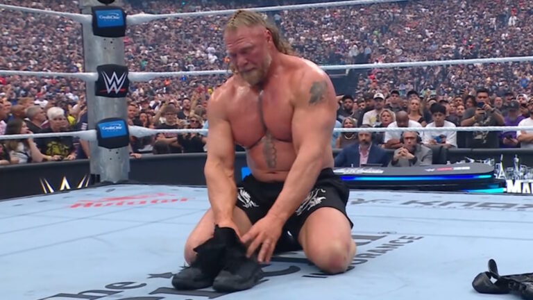 Brock Lesnar Seemingly Retires After Emphatic Loss To Oba Femi At WWE WrestleMania 42