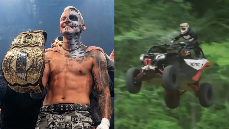 Darby Allin Performs Stunt While Wearing AEW World Championship Belt