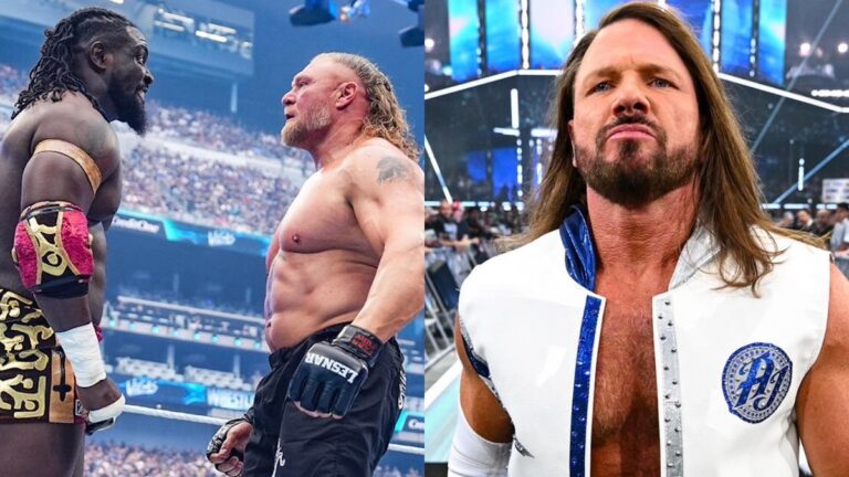 ‘Kudos To Brock For Doing The Job’ – AJ Styles Addresses Oba Femi’s Star Potential In WWE & Brock Lesnar’s Retirement