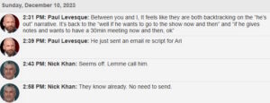 Discovered Text Messages Show Triple H Frustrations With Vince McMahon