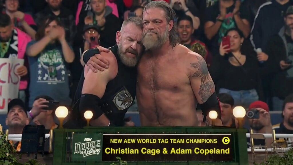 Adam Copeland & Christian Cage Win AEW World Tag Team Championship, Beth Phoenix (Beth Copeland) Returns At AEW Double Or Nothing 2026