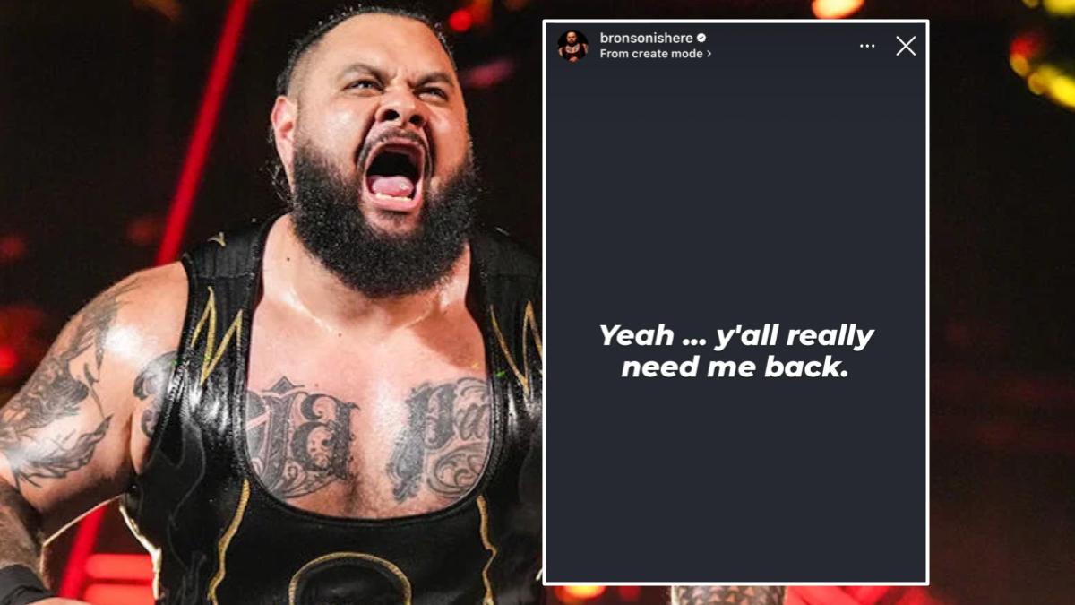 WWE star Bronson Reed's Instagram story from June 13, 2026