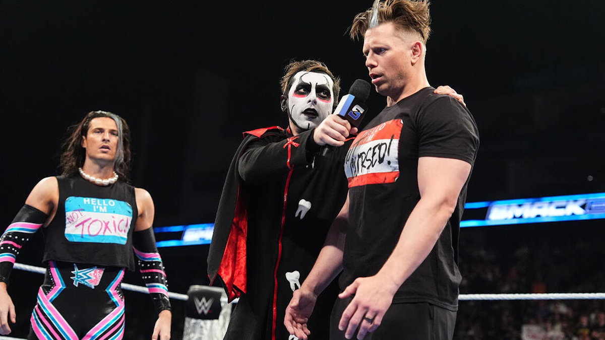 WWE's The Miz, Danhausen and Kit Wilson.
