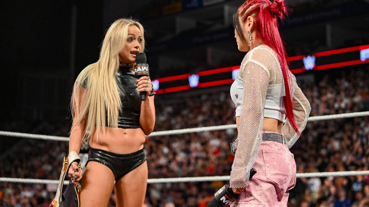 WWE stars Liv Morgan and IYO SKY