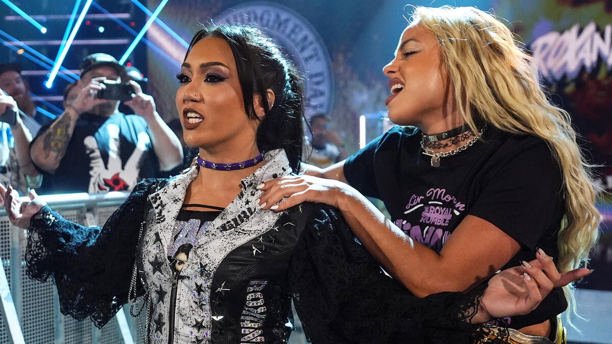 WWE's Roxanne Perez and Liv Morgan