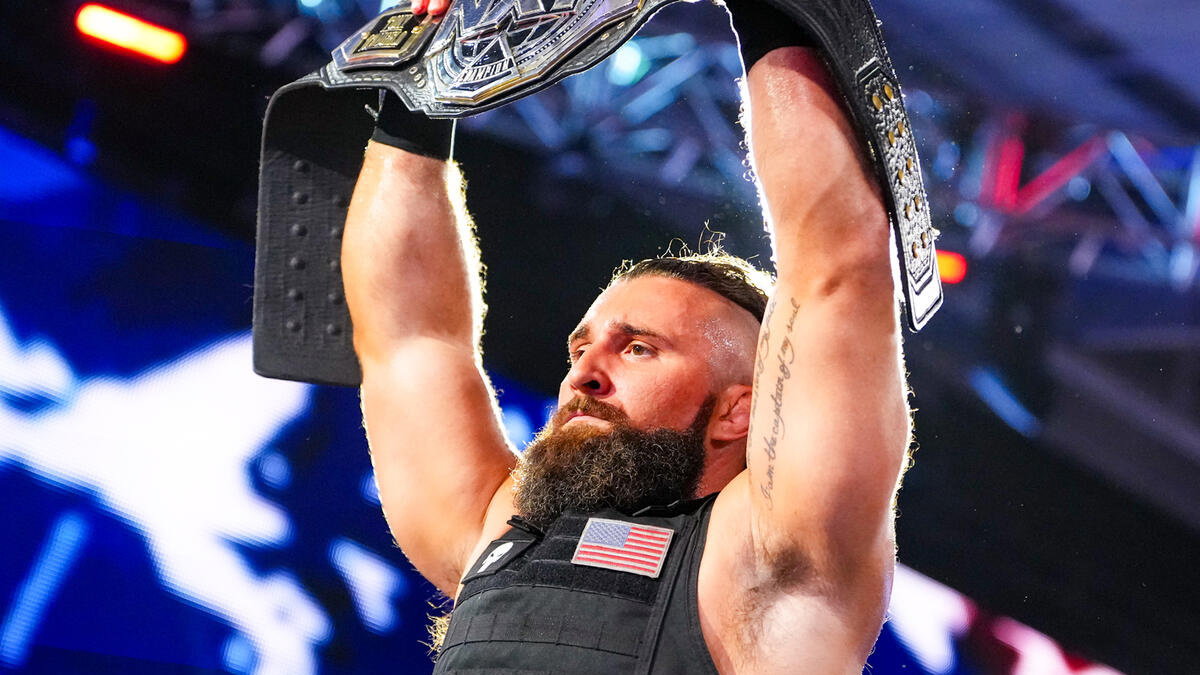 Tony D'Angelo as WWE NXT Champion.