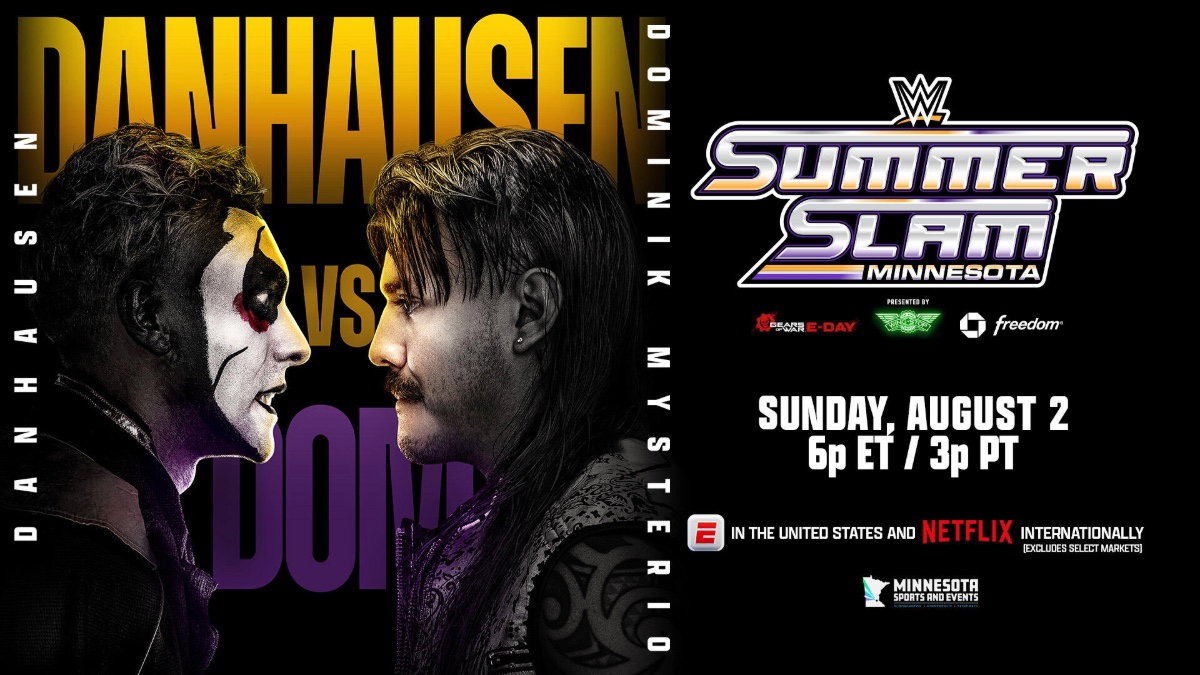 WWE SummerSlam 2026 poster for Danhausen vs. Dominik Mysterio