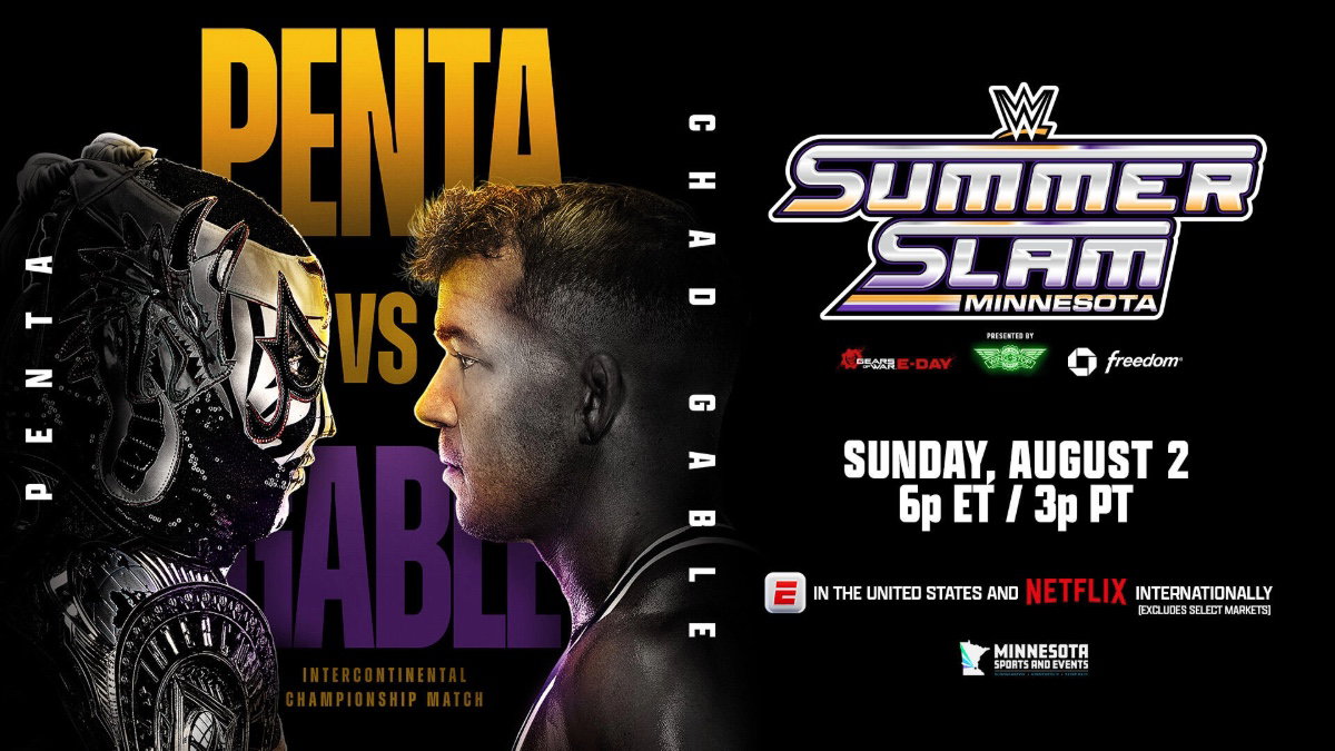 WWE SummerSLam 2026 poster for Penta vs. Chad Gable