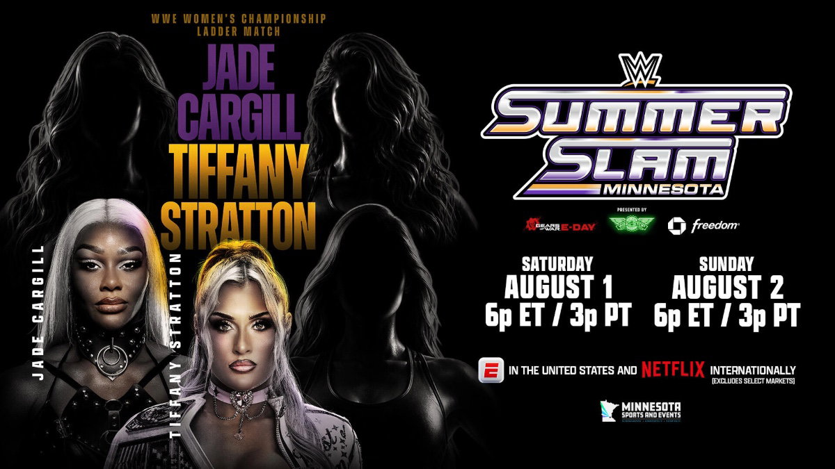 WWE SummerSlam 2026 poster for the Interim WWE Women's Championship Ladder Match