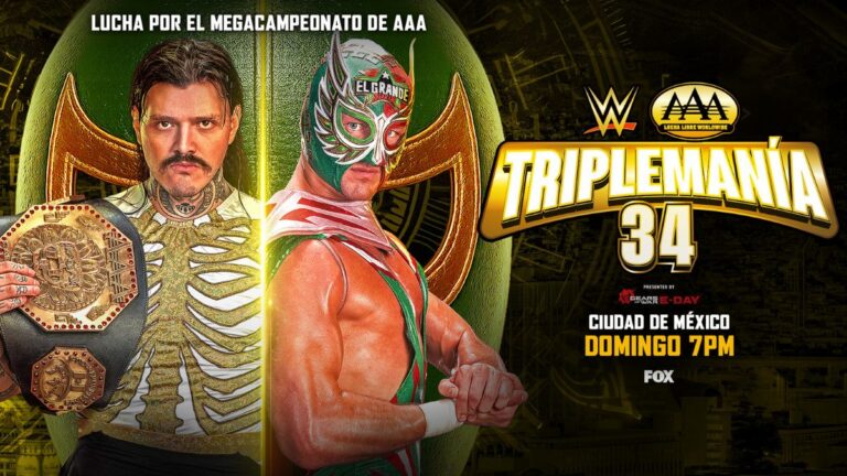 Spoilers, WWE AAA TripleMania 34 Sunday Results