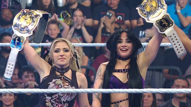 Alexa Bliss & Tatum Paxley win WWE Women’s Tag Team Championship as Bliss replaces Charlotte Flair