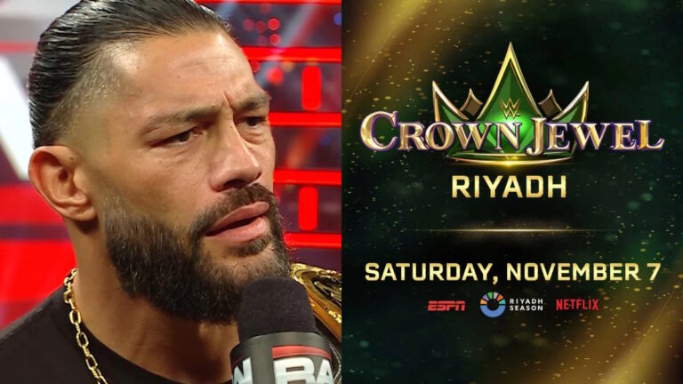 Two matches are now set for WWE Crown Jewel 2026 in Riyadh, Saudi Arabia, including Roman Reigns in action